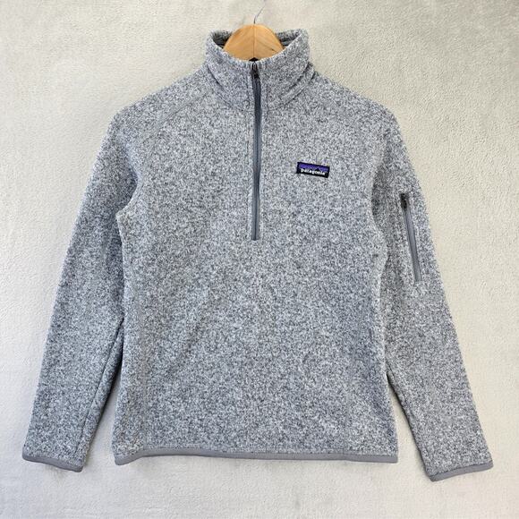 Patagonia Sweaters - Patagonia Better Sweater 1/4-Zip Fleece Womens Small Heather Gray Pullover 25617